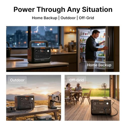 Jackery HomePower 1000 v2 Solar Generator and 200W Solar Panel,1024Wh,1500W - style: HP1000v2+200W