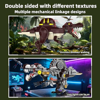 Mechanical Spinosaurus Dinosaur Building Set with Lights for Boys - color: Spinosaurus