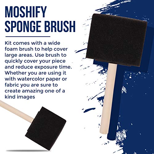 Jacquard Cyanotype Kit Sun Printing for Paper & Fabric Bundled Sponge Brush