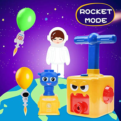 BAKAM Toddler Toys 3-4 for Boys Girls, Balloon Launcher & Powered Car Set, Fun Toddlers STEM Toy Balloon Pump Cars Racer Kit for Kids 3-5 (Monster) - color: Monster