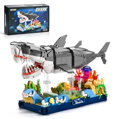 Mechanical Shark Building Set Adult STEM Gift for Teens Boys 8-14