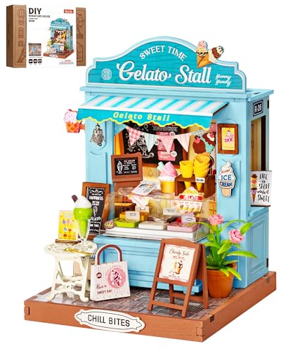 Rolife Summer Ice-Cream DIY Miniature House Kit - color: Gelato Stall Shop