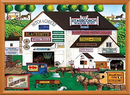 MasterPieces - 500 Piece Jigsaw Puzzle, Large EZ Grip Shapes, Free Wheeling, Fun for Adults, Seniors, Family, Kids, 19.25" x 26.75" - style: Free Wheeling