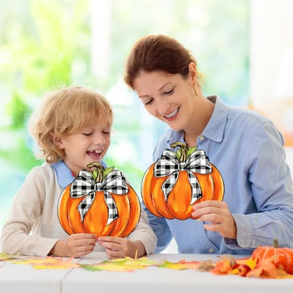 24 Pcs Fall Coloring Wreath Crafts Color Your Own Fall Crafts, Pumpkin - color: Pumpkin