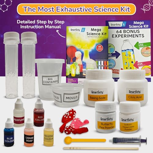 Smartivity Legendary Mega 150 Science Experiment Kit for Kids, Smart Birthday Gifts, Educational Science Experiments for Boys & Girls, STEM Toys for Learning & Fun for Age 6, 7, 8, 9, 10, 11, 12,14 - style: Mega Science Kit