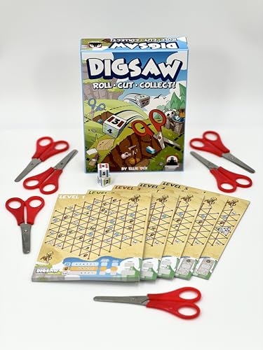 Digsaw: Roll-and-Cut Archaeology Game, Fun Family Game for Ages 14+