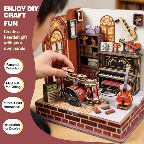 3D Miniature House Kit DIY Micro Music Dollhouse