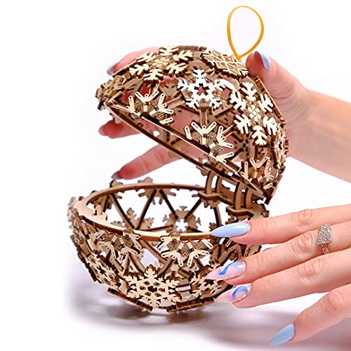 Wood Trick Christmas Ball 3D Wooden Puzzles for Adults to Build