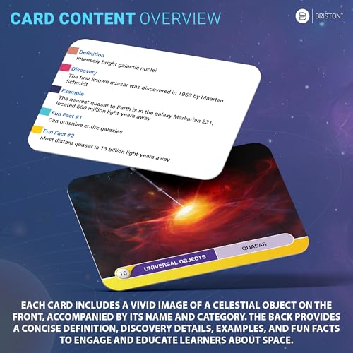 Astronomy Flash Cards – 77 Space Facts, Solar System, Stars & Galaxies