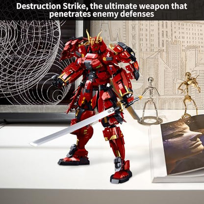 CSNRHG Double Knife Flow Samurai mech Robot Model Building Blocks Toy Set - color: Double Knife Flow