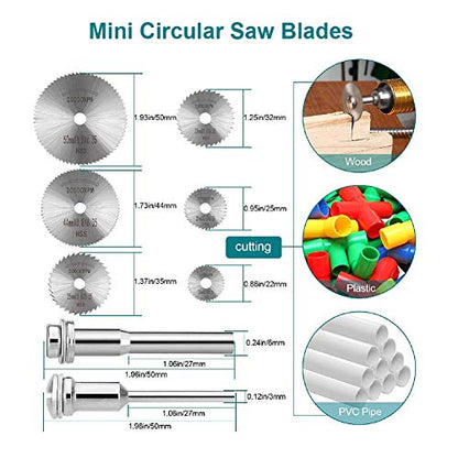 shengbenhao 8Pcs Rotary Drill Saw Blades Compatible with Dremel