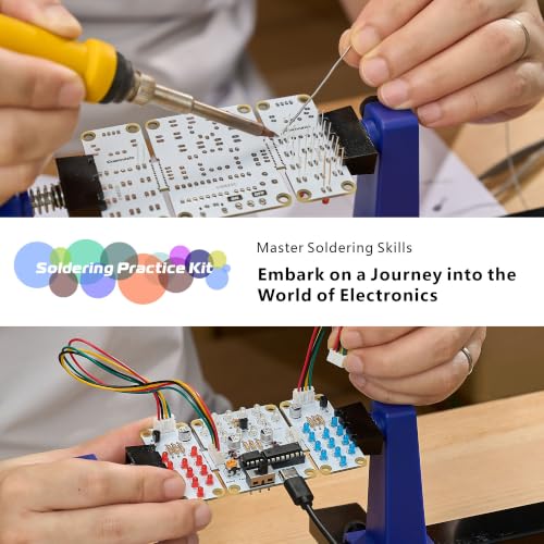 Soldering Practice Kit, 3-Color Split LED for Beginners