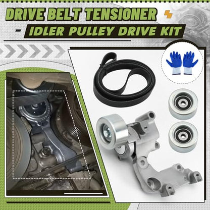 38410 Drive Belt Tensioner Pulley Kit Compatible with Lexus ES350 2007-2012, RX350 2007-2012, for Toyota Avalon 2005-2012, Camry 2007-2011, Sienna 2007-2010 3.5L V6 Replace 89158 7PK2090 - size: 38410