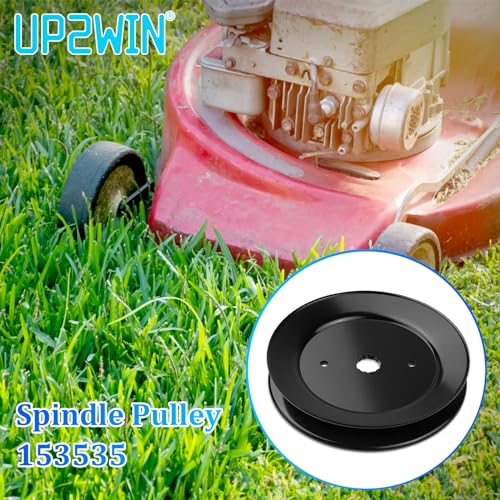 UP2WIN Spindle Pulley 153535 Mower Deck Pulley Compatible with Craftsman Mower Craftsman LT1000 LT2000 Husq Z254 2548 Pou LAN Pro Sears Riding Lawn Mower Tractor with 42" 48" 54" Deck, Replace 173436 - size: 153535_1pc