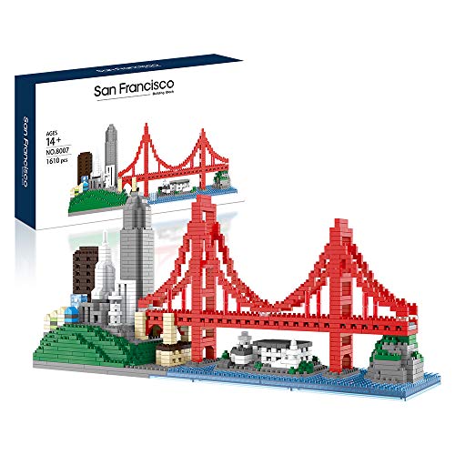 Architecture Skyline Micro Mini Block San Francisco Building Model Set Gift