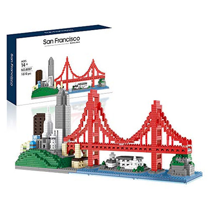 Architecture Skyline Micro Mini Block San Francisco Building Model Set Gift