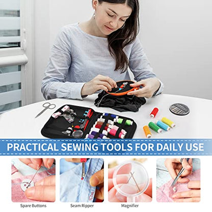 Sewing Kit for Adults,Marcoon Needle and Thread Kit with Sewing Supplies and Accessories Contains Scissors, Measure Tape,Seam Ripper,Suitable for Home, Travel, Beginner, Emergency