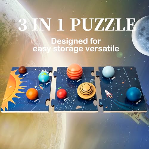 Planets Toys, Solar System Model Kit for Kids Ages 3, Space Science Toys for Toddlers