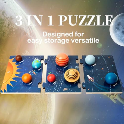 Planets Toys, Solar System Model Kit for Kids Ages 3, Space Science Toys for Toddlers