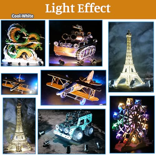 10PCS Cool White Mini LED Lights for DIY Craft, Model Displays, Miniatures - color: Cool White
