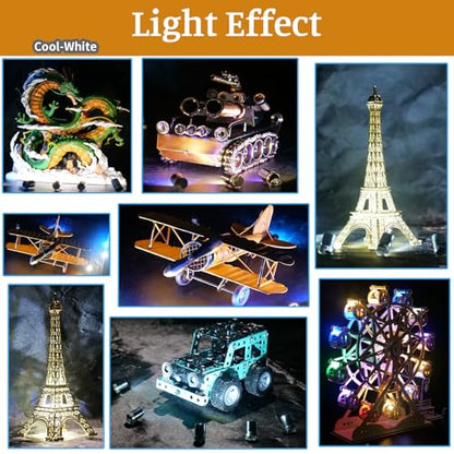10PCS Cool White Mini LED Lights for DIY Craft, Model Displays, Miniatures - color: Cool White