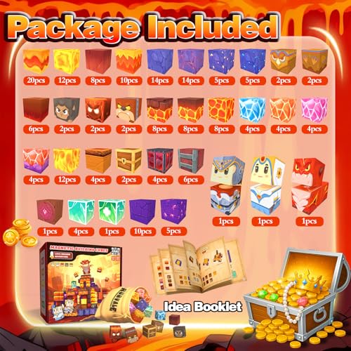 Rurvale Magnetic Blocks, Building Toys for Toddler 3+ Year Old Boy and Girl - color: 200pcs