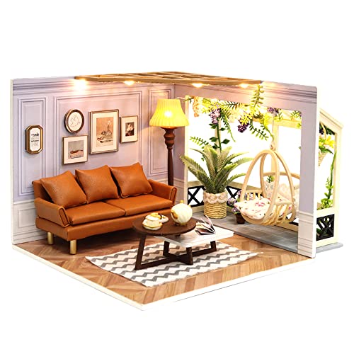 DIY Miniature Dollhouse Kit with Furniture Plus Dust Proof
