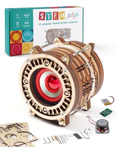 DIY Bluetooth Speaker Kit for Kids, STEM Electronic Project, Build Your Own - color: Red
