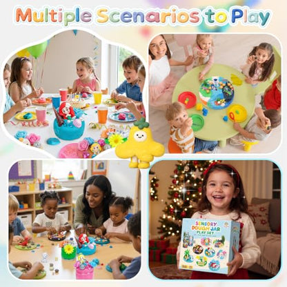 8-Pack Sensory Dough Jars, Reusable Play Kit for Kids, Non-Toxic