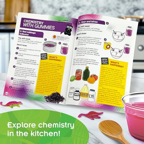 Thames & Kosmos Dinosaur Gummy Candy Lab, Tasty Labs STEM Experiment Kit, Make Your Own Dinosaur-Shaped Gummies, Explore Chemistry in Cooking, Safe to Eat, Ages 6+, Made in USA