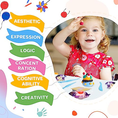 Aestd-ST Air Dry Clay 102 Colors, Modeling Clay for Kids, DIY Magic Clay