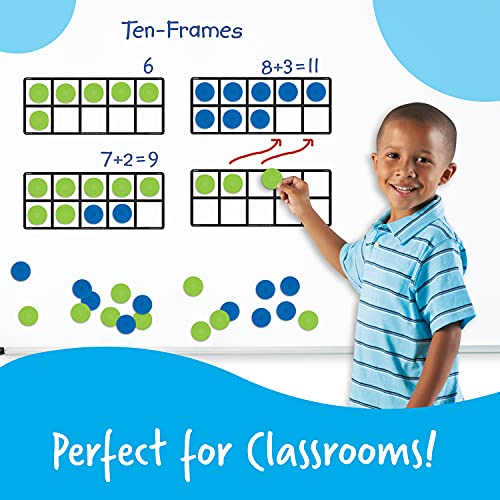 Learning Resources Giant Magnetic Ten Frame Set - style: GIANT MAGNETIC TEN-FRAME SET