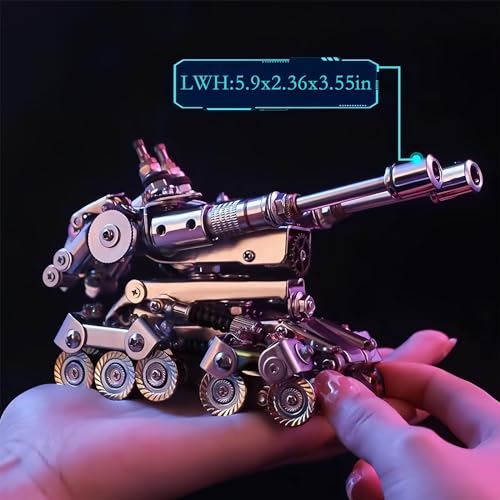 3D Metal Puzzle for Adults,Tank Puzzle Building Set，3D Metal Model Kit, Brain Teaser Puzzles DIY Assembling for Stress Relief - High end Men's Gift - style: Punk