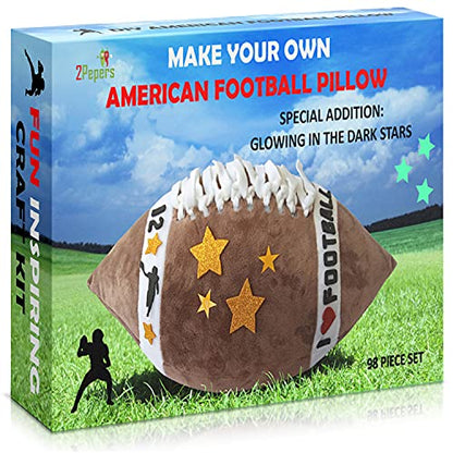 Make Your Own American Football Plush Pillow Kit Kids Gift Art & Craft Set - style: FOOTBALL