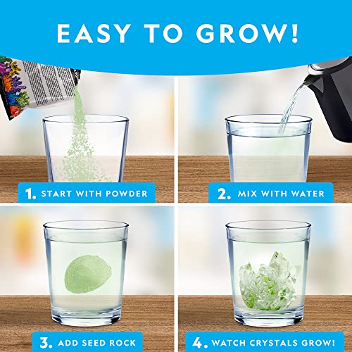 National Geographic Jumbo Glow-in-the-Dark Crystal Growing Kit for Kids - style: 1 Giant Glowing Crystal