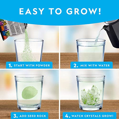 National Geographic Jumbo Glow-in-the-Dark Crystal Growing Kit for Kids - style: 1 Giant Glowing Crystal