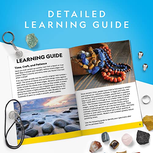National Geographic Rock Tumbler Refill Kit with 3 Lbs. Rough Gems - style: Gemstone Mix