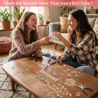 Lemosyu 271Pcs Charms Lip Gloss Keychain Making Kit for DIY Craft, Gifts - size: 271 Pcs Kit