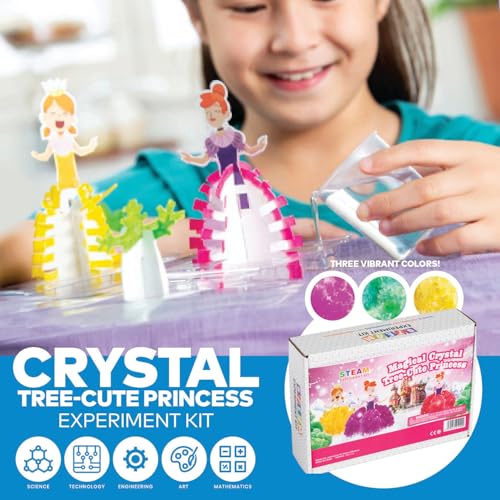Fun Express 11 3/4" x 10 1/4" STEAM Crystal Princess Crystal Growing Kit