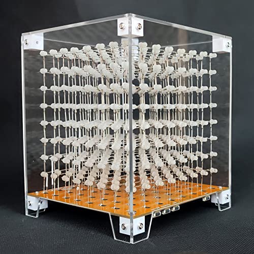 MINI 3D Led Cube Transparent Acrylic Case It is Only Applicable to 3D8MINI (3D8MINI-CASE-5PS) - color: 3d8mini-case-5ps