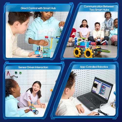 Coding Robot Kit, 10-in-1 BBC Micro:bit Robotics Invertor Kit, Educational Stem Robot Building Kit with APP Control Learn to MakeCode, MicroPython, and Scratch for Age 9+ Girls Boys - style: micro bit