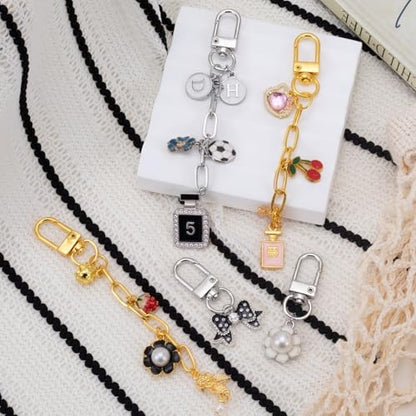 Hzopcw 30pcs Keychain Making Kits for Bag Charm, Gold & Silver - color: A-30pcs-Gold,Silver