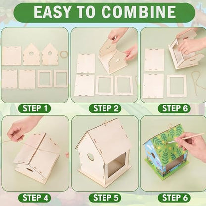 DoubleFill 10 Pack Bird Feeder Kit for Kid, Make Your Own Bird Feeder Craft