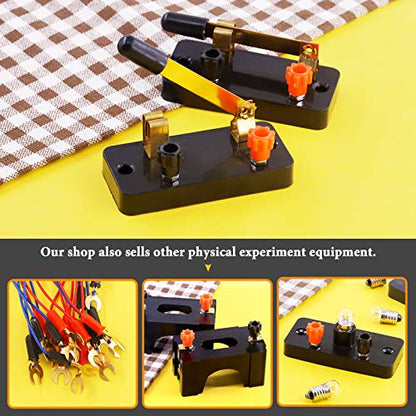 10 Pcs Single Pole Single Throw Switch Set Physics Laboratory Equipment, Educational Single Pole Knife Switch, SPST Switch for School Electronic Experimenting, DIY Science Projects - style: Single Pole Knife Switch