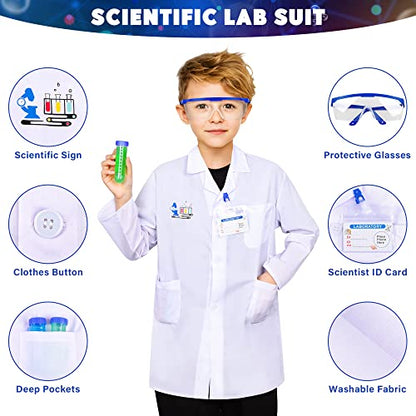 Science Kit for Kids,120 Science Lab Experiments,Scientist Role Play - style: Science kit with 120 experiments