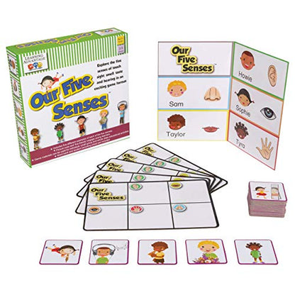 LEARNING ADVANTAGE Our 5 Senses, Learning Game for Kids Ages 3+