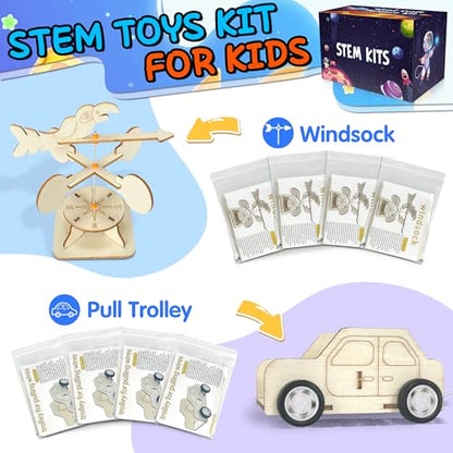 LINAYE 24 Packs STEM Kits for Kids, 6 in 1 Treasure Box Toys Gifts for Kids