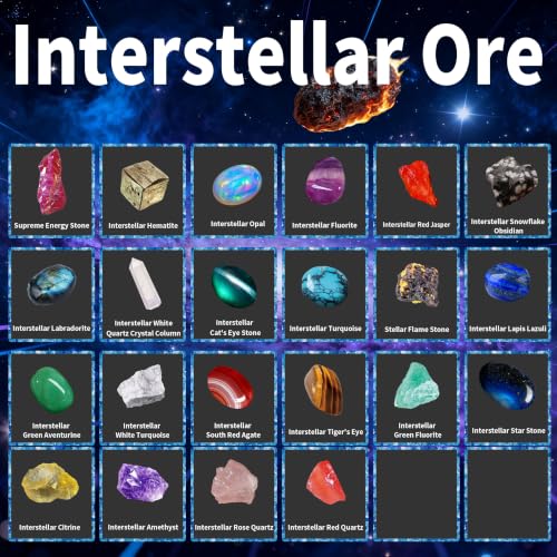 Meteorite & Space Gemstone Dig Kit – Dig Up 30+ Real Gemstones and Crystals, Science Kit for Kids, Gem Digging Kit, Gift for Girls and Boys, Mining Kit, Rock Collection, Age 6+, STEM Educational Toys