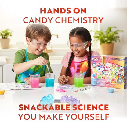 Playz Edible Exploding Candy Making Kit for Kids Age 8-12, 29+ Fun Science - style: Exploding Candy