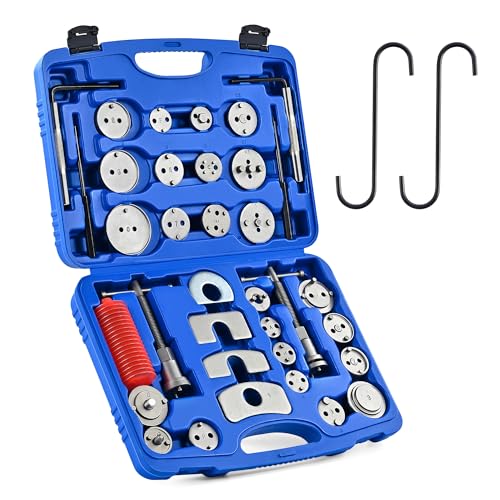 OMT 35pc Disc Brake Caliper Compression Tool Kit for Brake Pad Replacement - size: Advanced